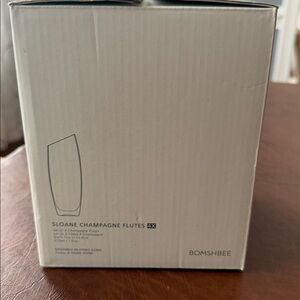 Bomshbee Sloan Champagne flutes.New in box
